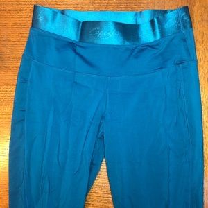 Turquoise Capezio Stirrup Leggings